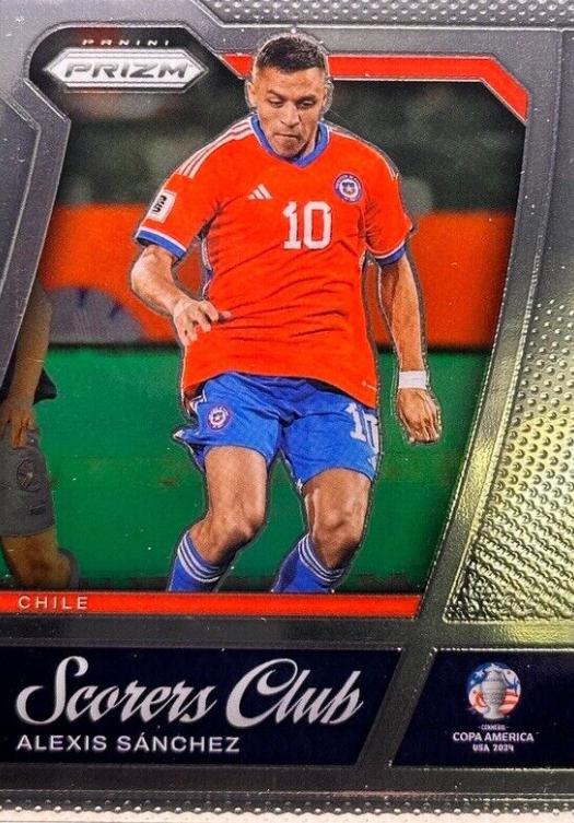 Alexis Sanchez #5 Soccer Cards 2024 Panini Prizm Copa America Scorers Club