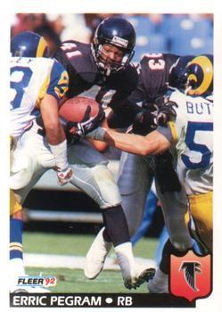 Erric Pegram #13 Football Cards 1992 Fleer