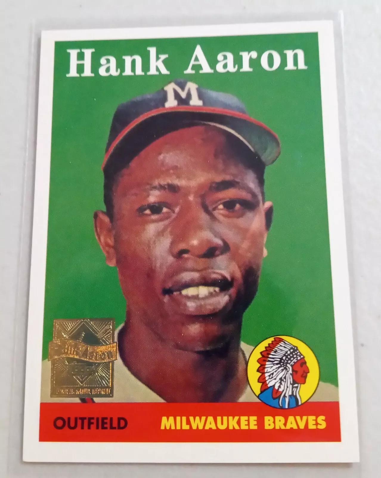 Hank Aaron #5 Baseball Cards 2000 Topps Hank Aaron Reprint
