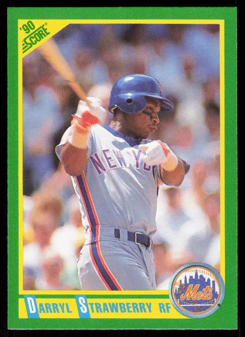 Darryl Strawberry #200 Baseball Cards 1990 Score
