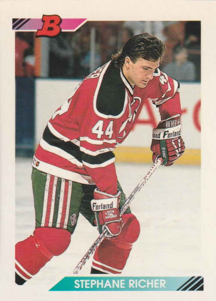 Stephane Richer #46 Hockey Cards 1992 Bowman