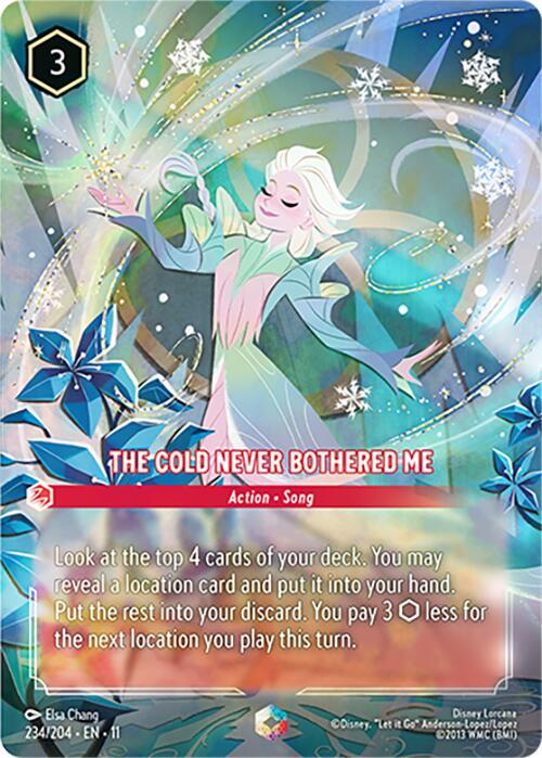 ロルカナ　エルサ The Cold Never Bothered Me　エンチャ The Cold Never Bothered Me #234 Prices | Lorcana Winterspell