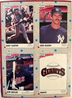 Carter / Guidry / Baylor / Giants