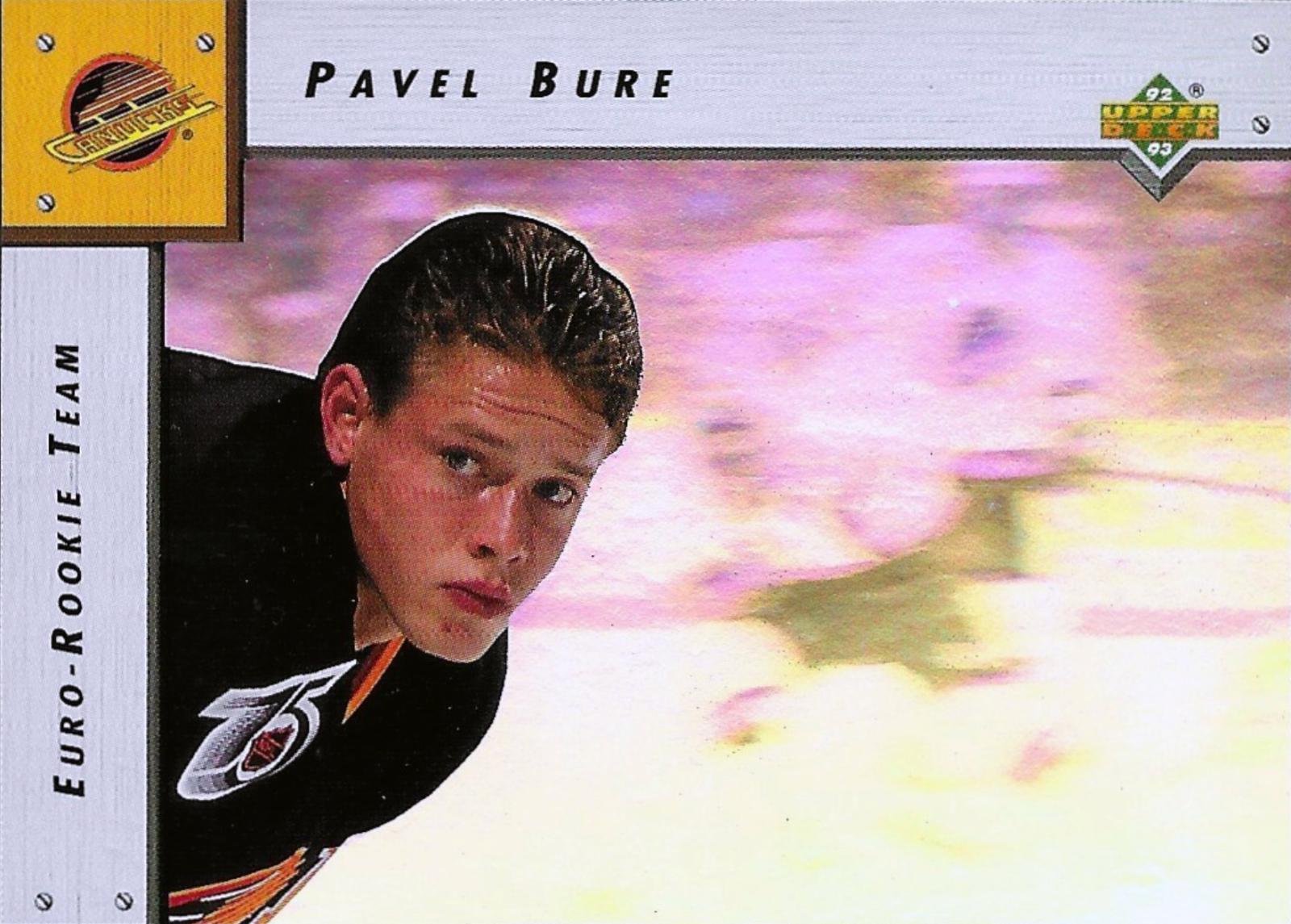 Pavel Bure #ERT1 1992 Upper Deck Euro Rookie Team Hockey