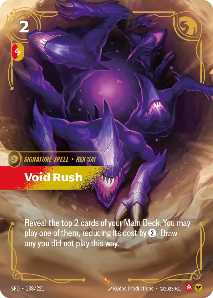 Void Rush #188 Prices | Riftbound Spiritforged
