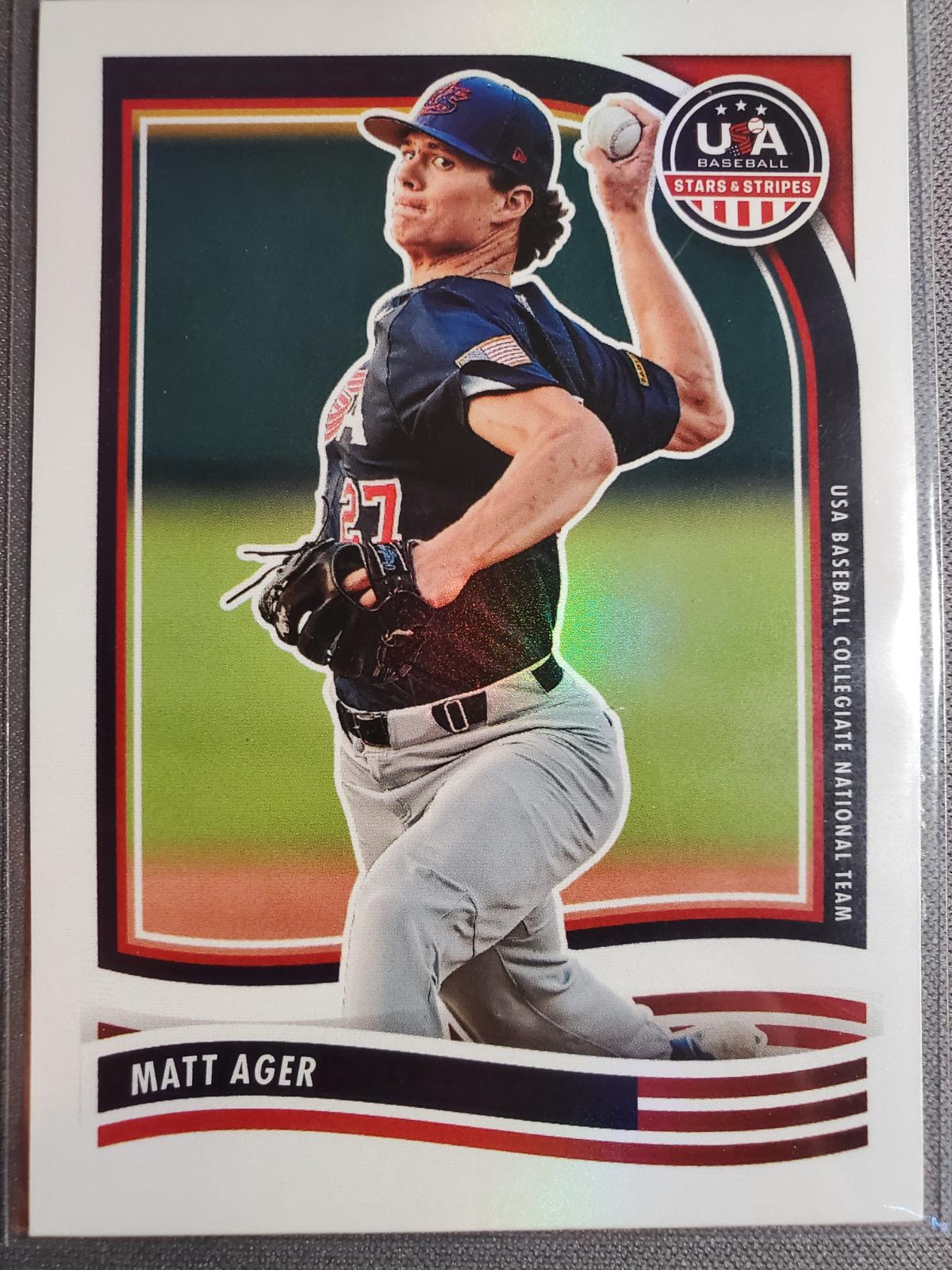 Matt Ager #81 2024 Panini Stars & Stripes Baseball