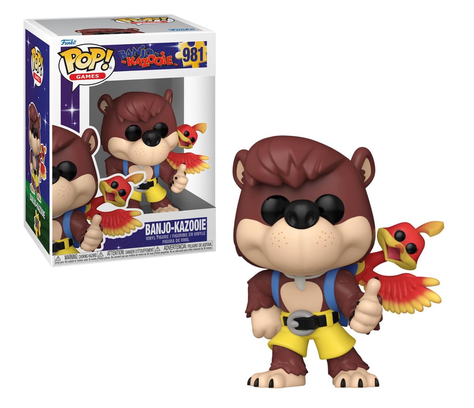 Banjo-Kazooie #981 Funko Pop box and figure