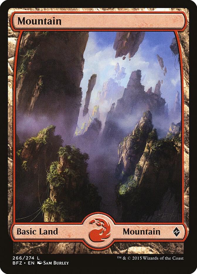 Mountain [Full Art Foil] (Magic Battle for Zendikar)