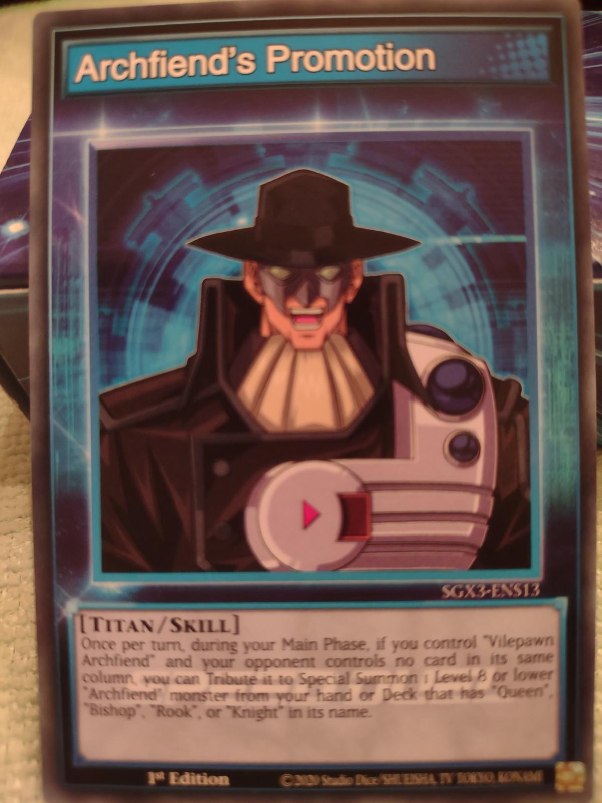 Archfiend's Promotion SGX3-ENS13 YuGiOh Speed Duel GX: Duelists of Shadows
