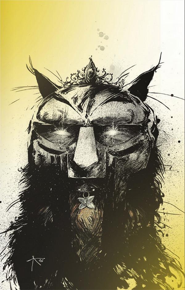 Dungeon Crawler Carl comic cover S-039 - MF DOOM homage (Foil virgin)