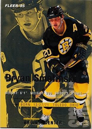 Bryan Smolinksi #17 Hockey Cards 1994 Fleer