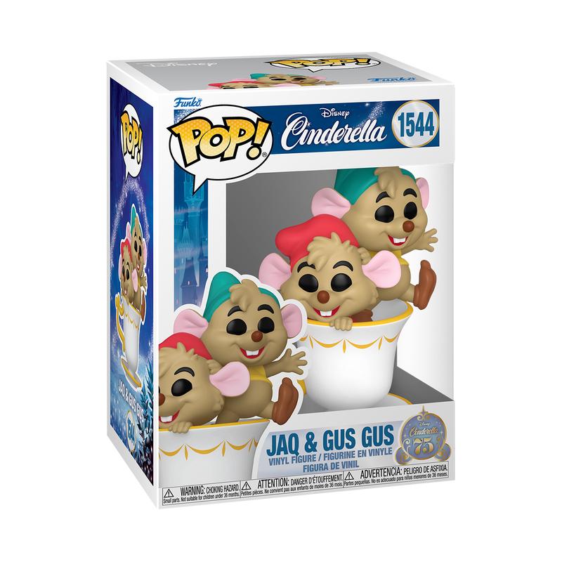 Jaq & Gus Gus #1544 Disney Funko Pop box and figure
