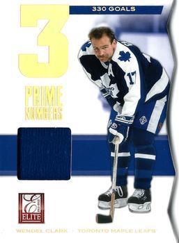 Wendel Clark #13 2011 Panini Elite Prime Numbers Hockey