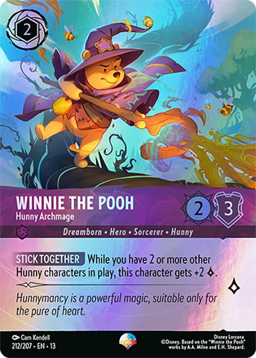 lorcana winnie the pooh cards - Fabled - - Hunny Wizard (Common) Disney Lorcana TCG Card Sleeve