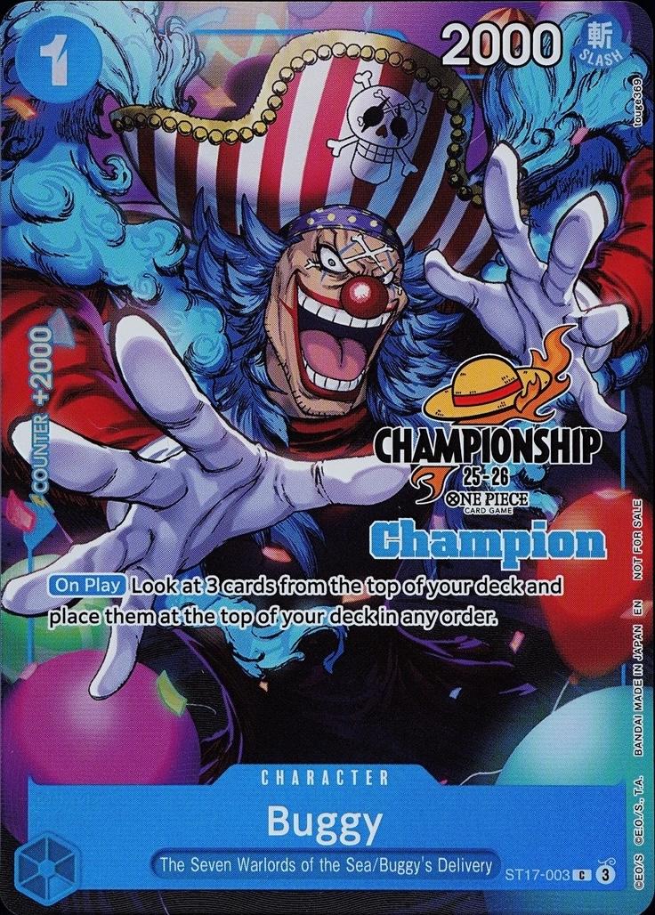【英語版】バギー Champion CS25-26 ワンピカ Buggy [Championship 25-26 Champion] ST17-003 Prices | One Piece