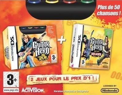 Guitar Hero On Tour & On Tour Decades Box Set PAL Nintendo DS