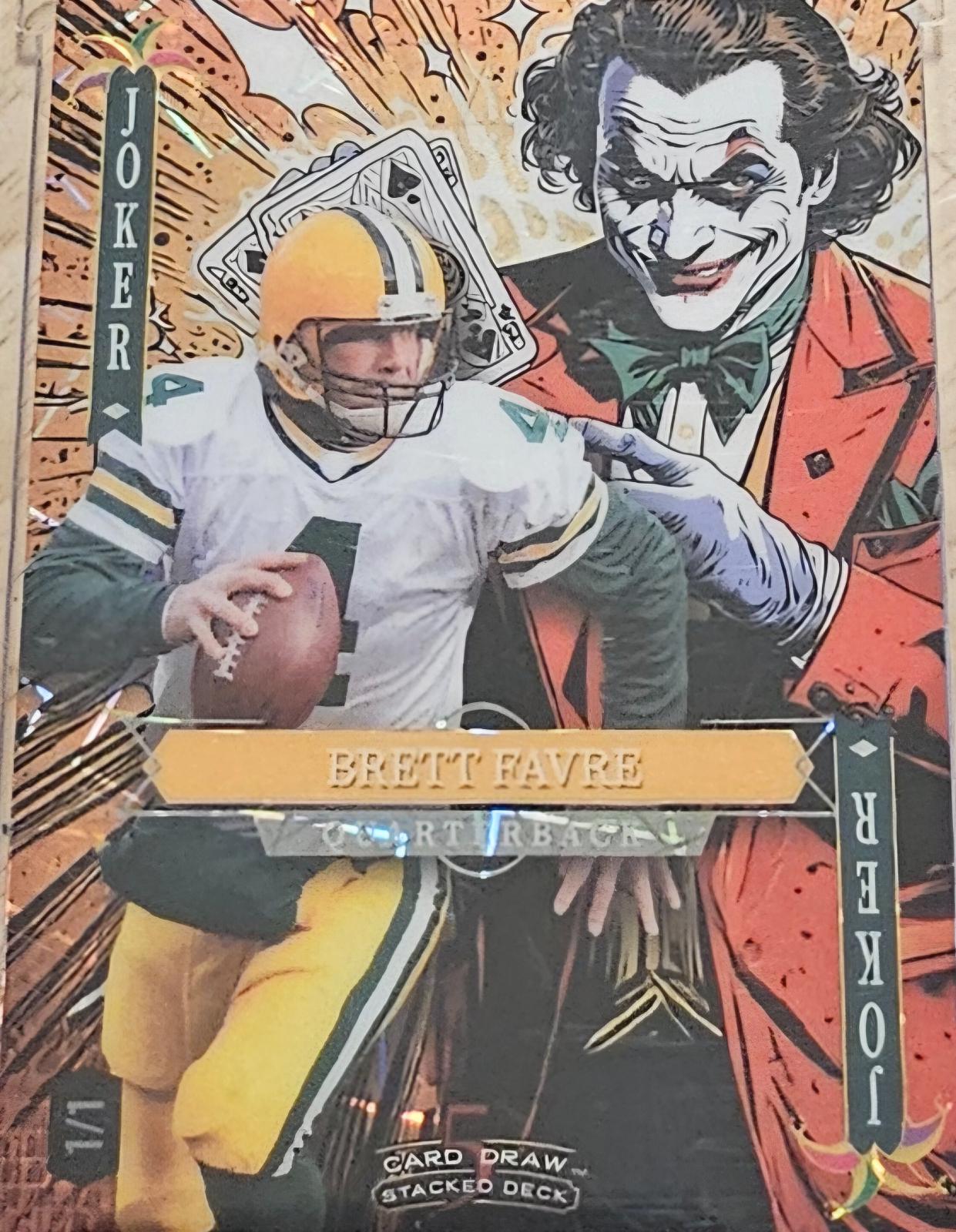 Brett Favre #SDNJ-BFND5 2025 Wild Card 5 Card Draw Jokers Wild God Brick Football