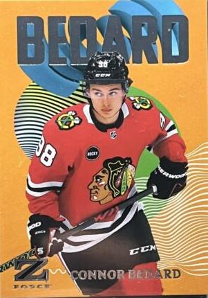 Connor Bedard #50 Hockey Cards 2023 SkyBox Metal Universe Z-Force