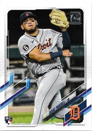 Isaac Paredes #65 Baseball Cards 2021 Topps