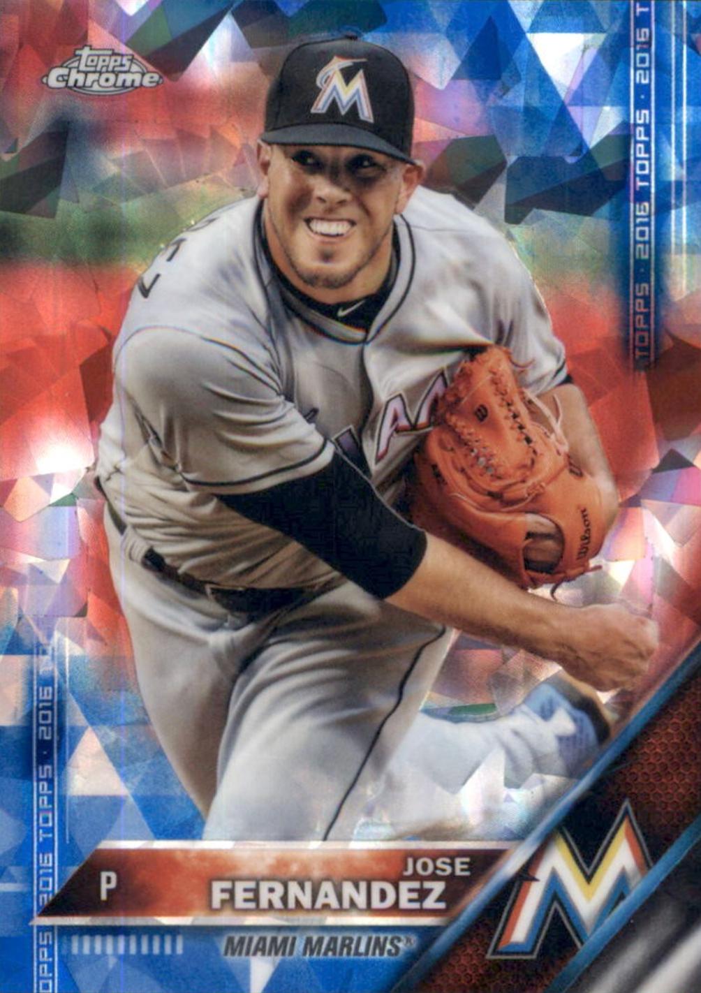 Jose Fernandez #118 2016 Topps Chrome Sapphire Baseball