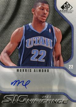 Morris Almond #S-MA 2009-10 SP Game Used Basketball SIGnificance