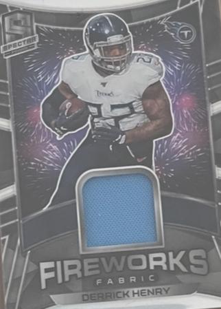 Derrick Henry #15 Football Cards 2020 Panini Spectra Fireworks Fabric