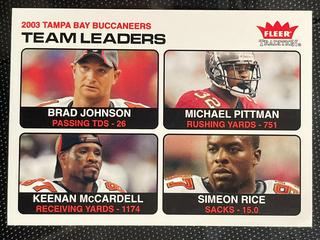 Brad Johnson, Michael Pittman, Keenan McCardell, Simeon Rice
