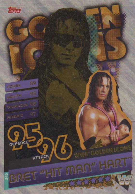Bret 'Hit Man' Hart #345 Wrestling Cards 2020 Topps Slam Attax Reloaded WWE