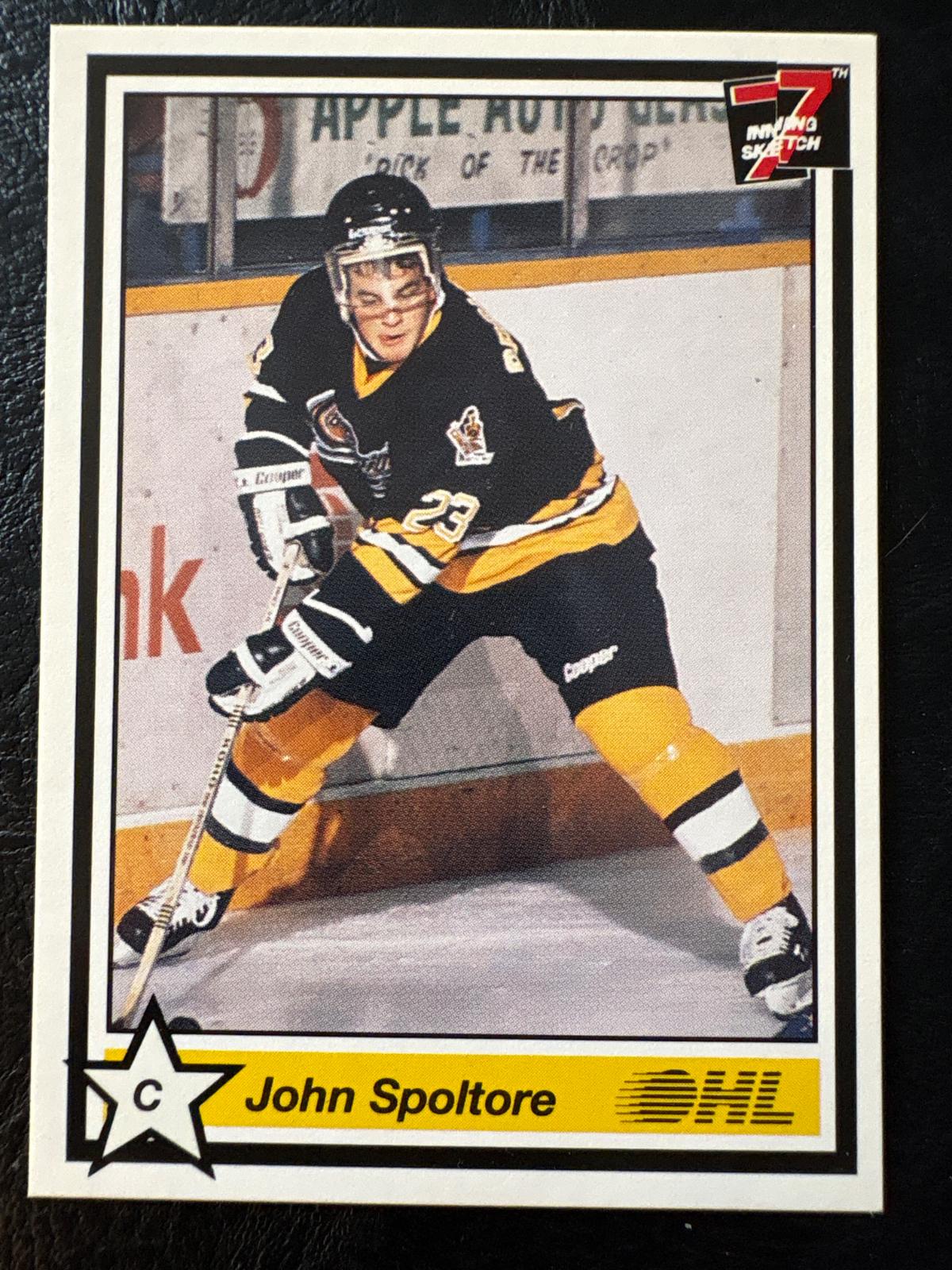 John Spoltore #317 1990 7th Inning Sketch Ohl Hockey