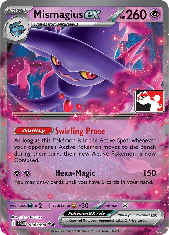 Mismagius Ex [Prize Pack] #36 Pokémon Card from Pokemon Phantasmal Flames Set 