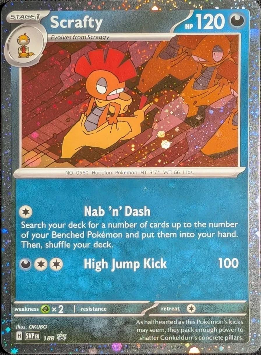 Scrafty #188 Pokemon Promo