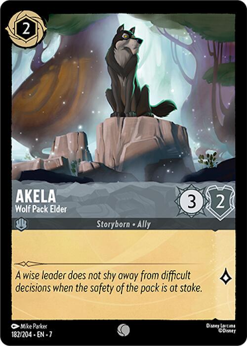 Akela - Wolf Pack Elder #182 Lorcana Archazia's Island
