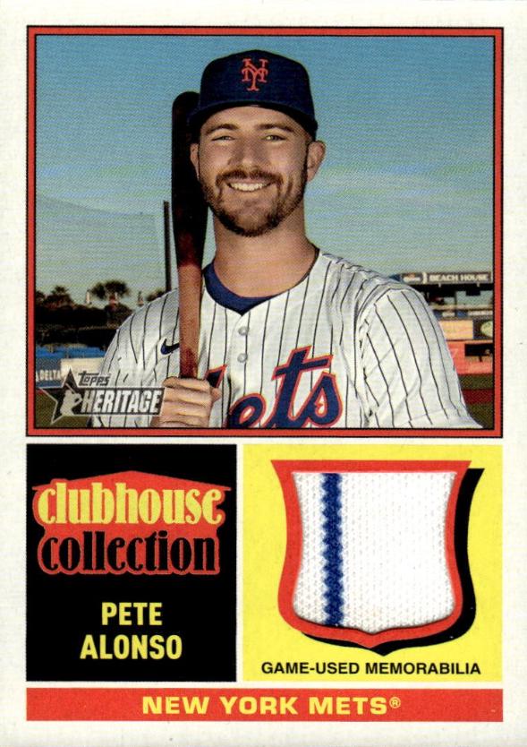 Pete Alonso #CCR-PA Baseball Cards 2025 Topps Heritage Clubhouse Collection Relic