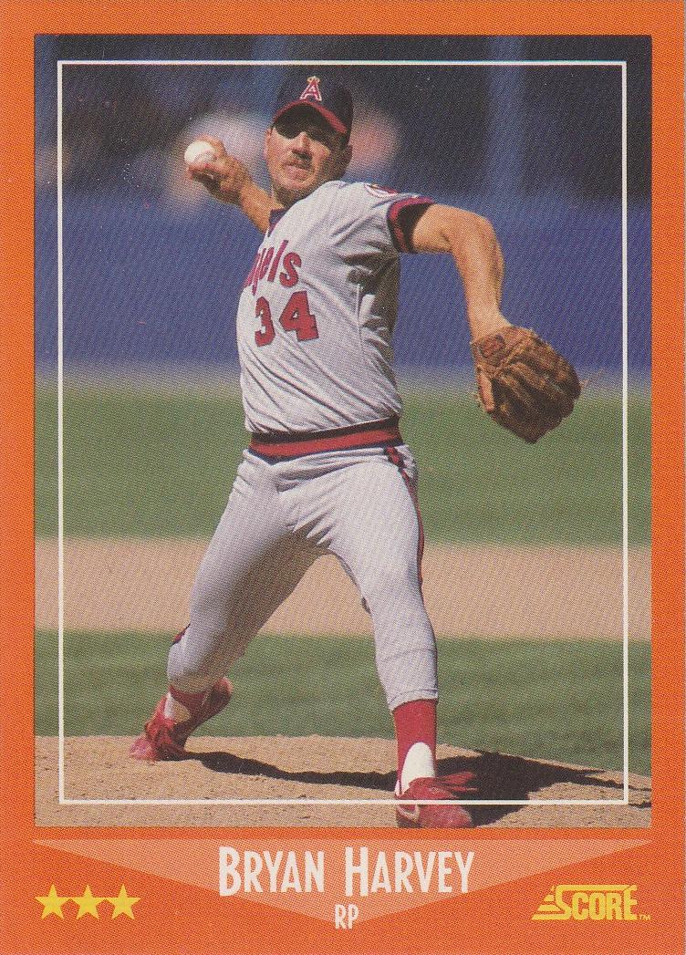 Bryan Harvey #87T 1988 Score Traded Baseball