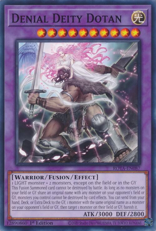 Denial Deity Dotan ROTA-EN087 YuGiOh Rage of the Abyss