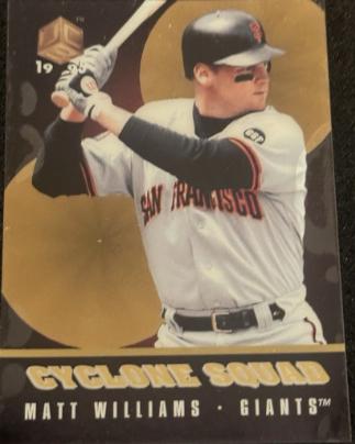 Matt Williams #CS 7 Baseball Cards 1995 Sportflix UC3 Cyclone Squad