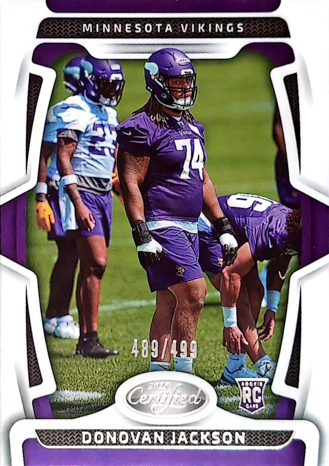 Donovan Jackson #198 2025 Panini Certified Football