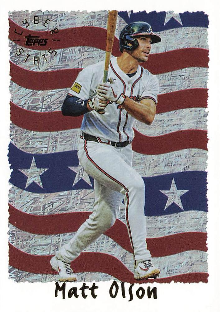 2025 Topps Archives Cyberstats Matt Olson #95C-3 card