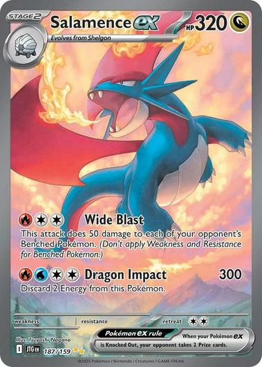 Salamence ex #187 Cover Art