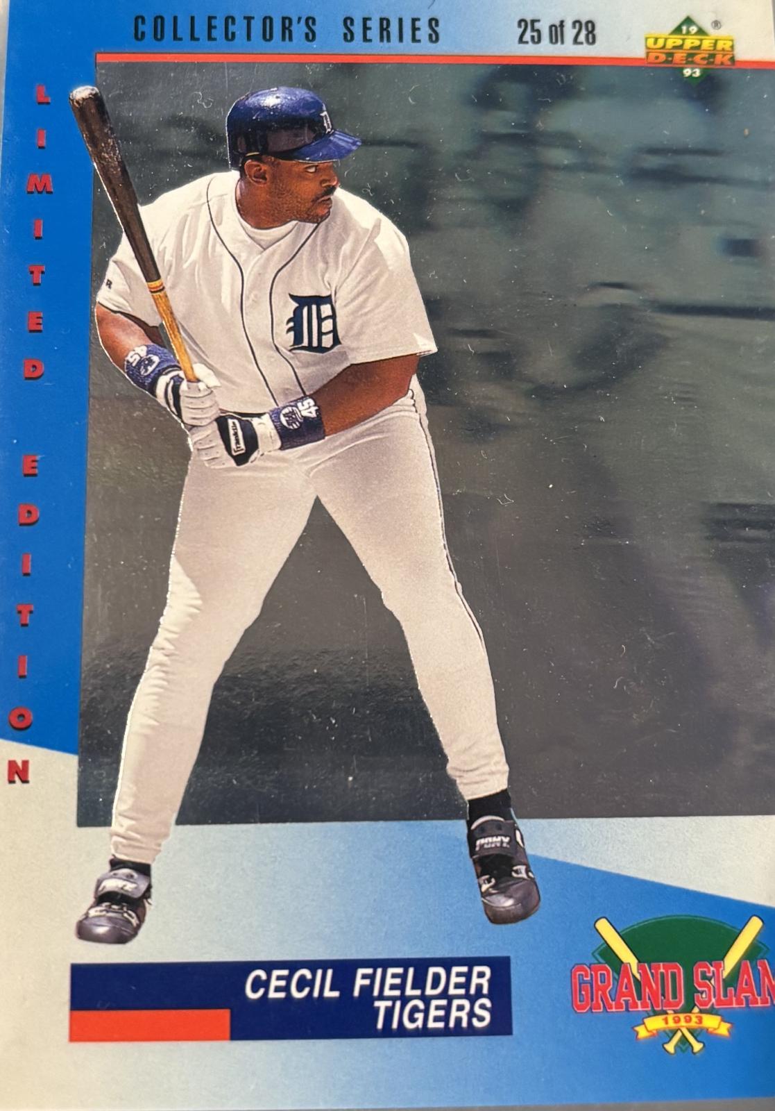 Cecil Fielder #25 Baseball Cards 1993 Upper Deck Grandslam