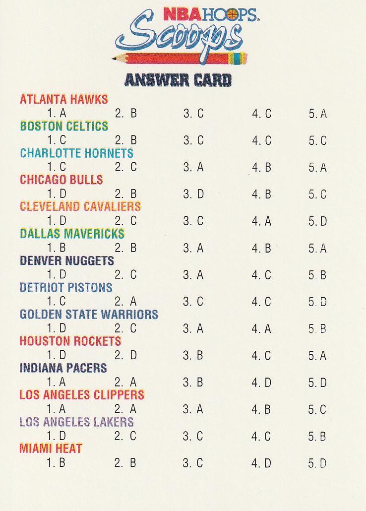 Answer Card #HS28