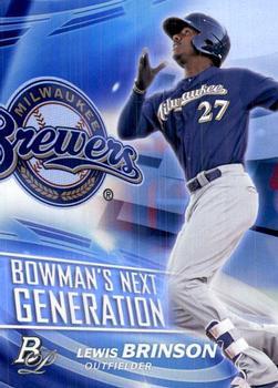 Lewis Brinson #BNG-LB 2017 Bowman Platinum Baseball Next Generations