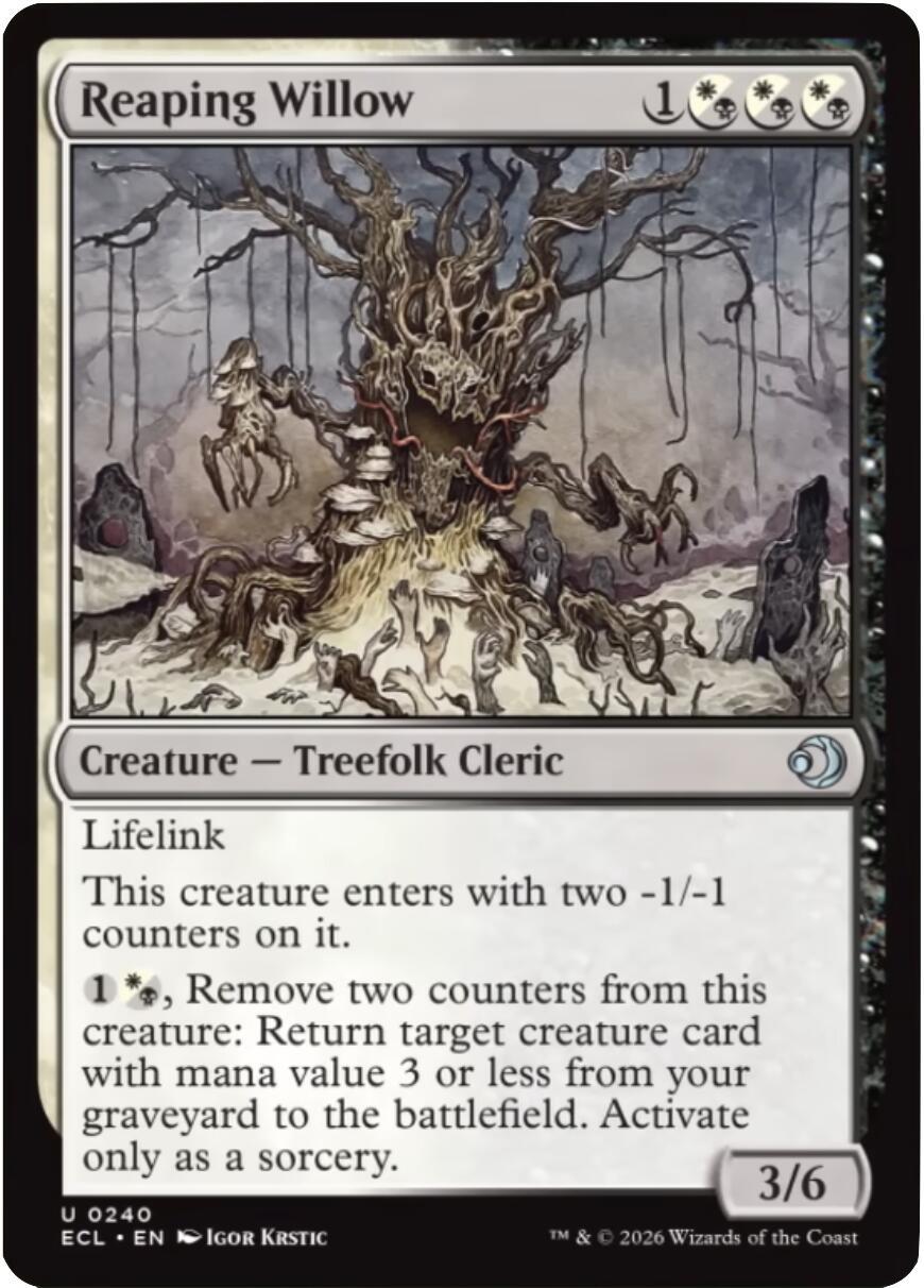 Reaping Willow (Magic Lorwyn Eclipsed)