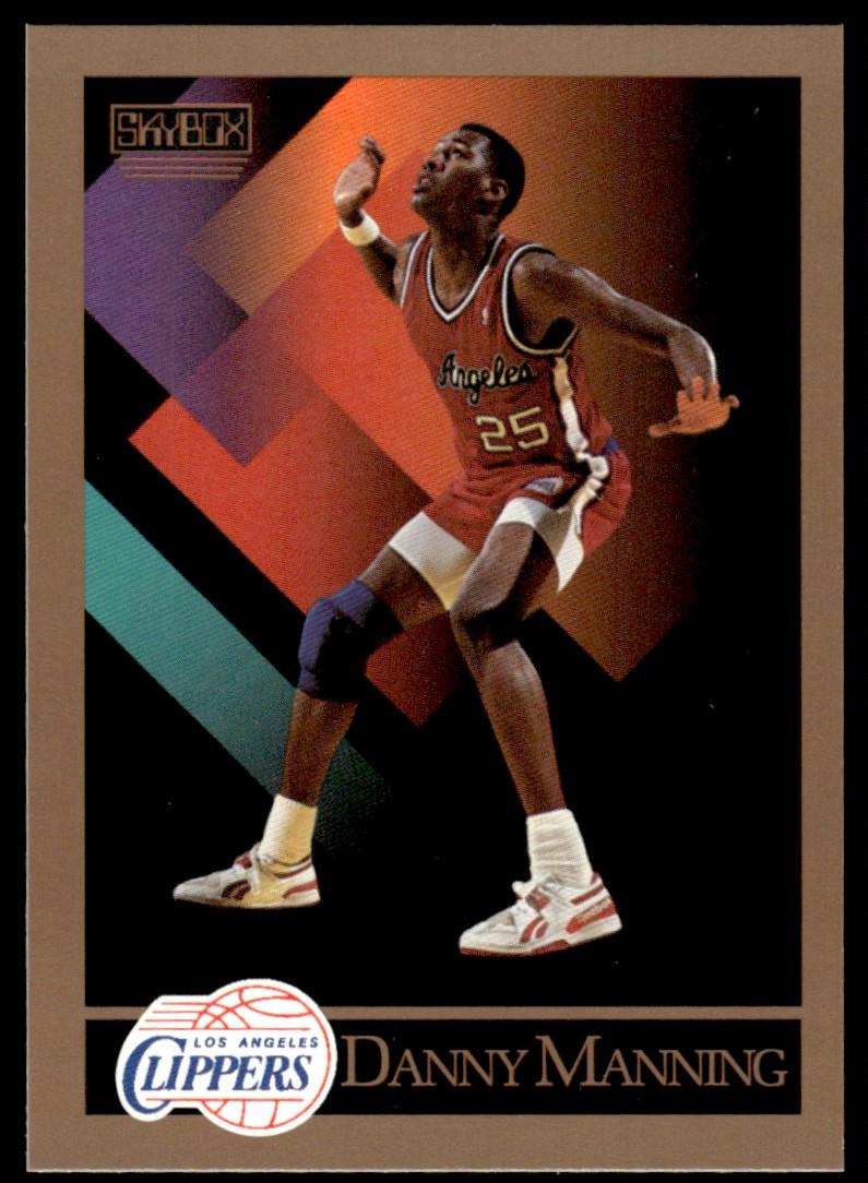 Danny Manning #129 Basketball Cards 1990 Skybox