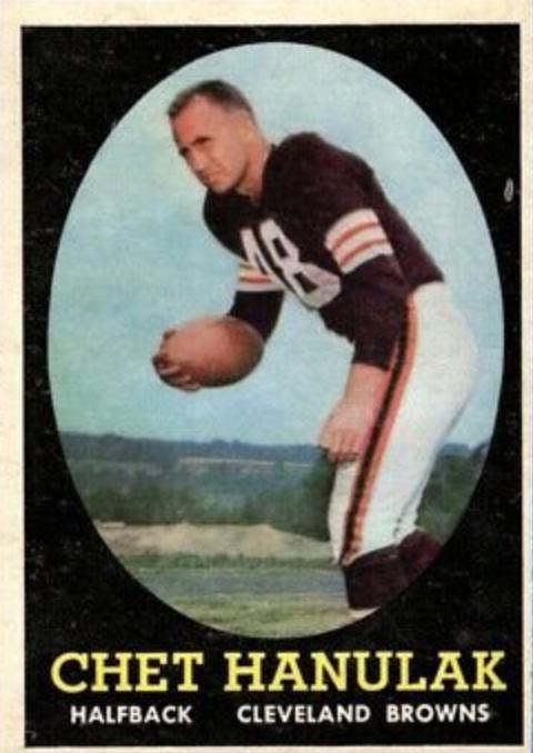 Chet Hanulak #45 Football Cards 1958 Topps