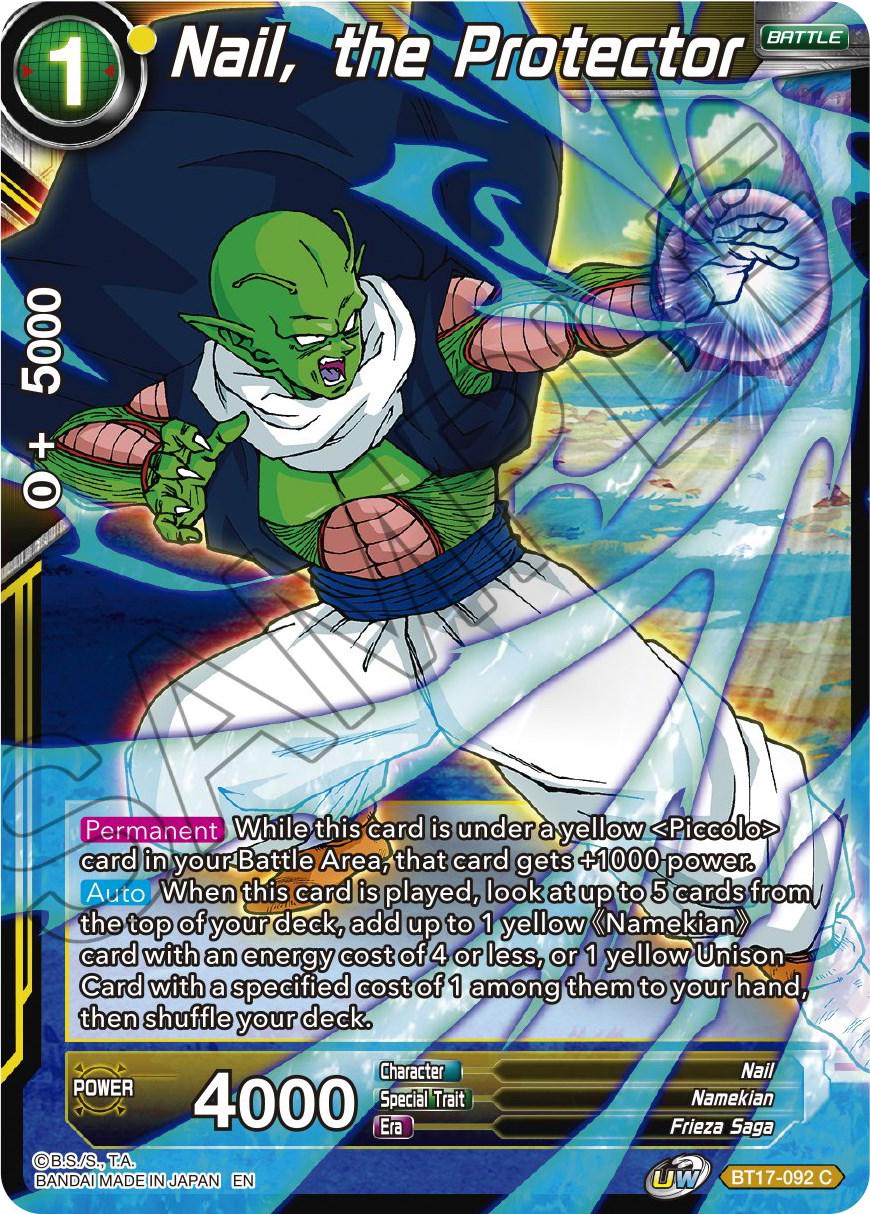 Nail, the Protector BT17-092 Dragon Ball Super Ultimate Squad