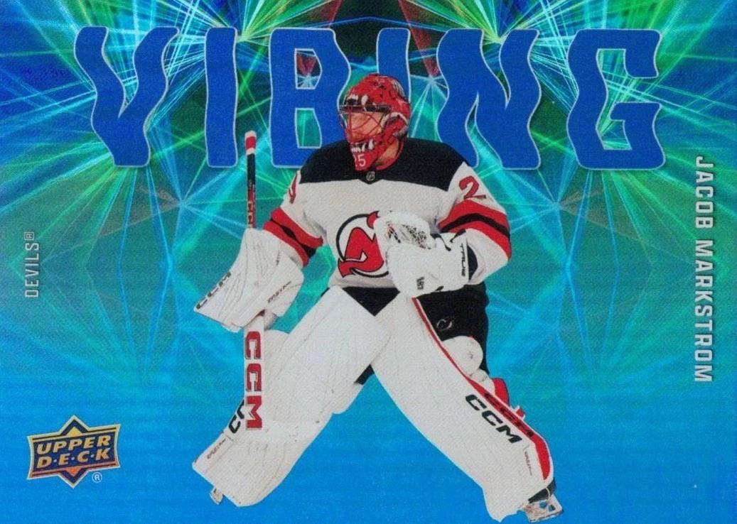 Jacob Markstrom #VB-8 2025 Upper Deck Series 2 Vibing Hockey