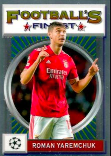 Roman Yaremchuk #167 2021 Topps Finest Flashbacks UEFA