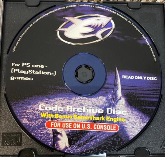 Game Shark Code Archive Disc Playstation