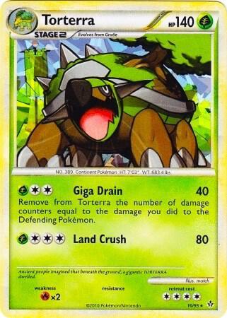Torterra [Cracked Ice Holo] #10 Pokémon Card from Pokemon Unleashed Set 
